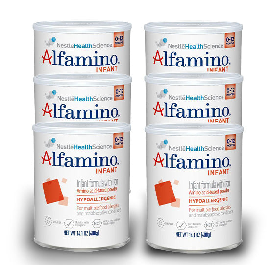 Alfamino Infant Formula Powder with Iron 14.1 oz (Pack of 6)